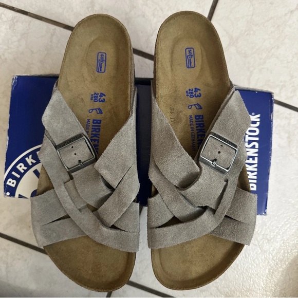 BRAND NEW BIRKENSTOCK SUEDE SANDAL LUGANO 43/ US 10M - Picture 1 of 6